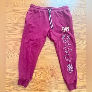 Harry Potter Burgundy Joggers